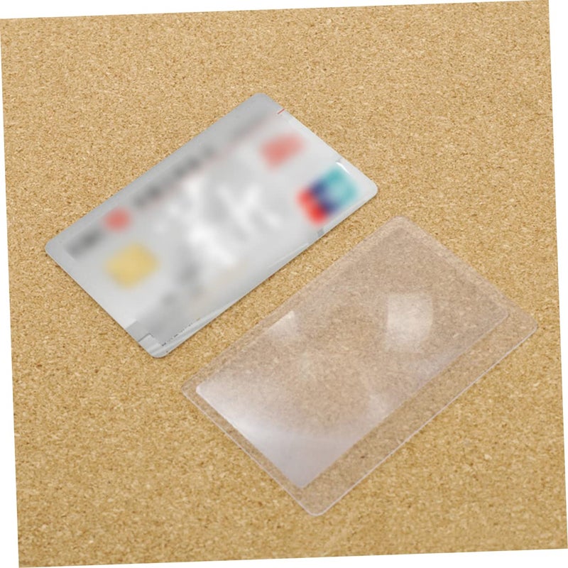 عدسة مكبرة محمولة رقيقة جدًا من PVC 12 قطعة لقراءة الكتب والخرائط والصحف - Image 4