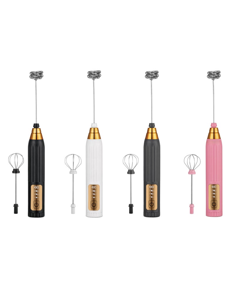 Earss Electric Milk Frother & Egg Whisk 2-in-1 – USB Rechargeable Handheld Coffee Frother, Stainless Steel Whisk Head, Portable Foam Maker for Latte, Cappuccino, Matcha & Hot Chocolate - Image 3