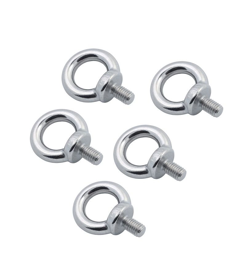 M12 304 Stainless Steel Lifting Eye Bolt Marine Collared Lifting Ring 2pcs - Image 5
