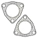 YGQ 2 Pcs 31383 Exhaust Pipe Flange Gasket Replacement for Honda Civic 20072020 3 Bolt 2 Inch - Image 2