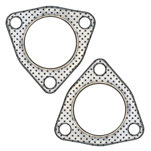 YGQ 2 Pcs 31383 Exhaust Pipe Flange Gasket Replacement for Honda Civic 20072020 3 Bolt 2 Inch - Image 1
