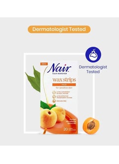 Nair Hair Remover Body Wax Strips Apricot 20 Pieces  - Image 3
