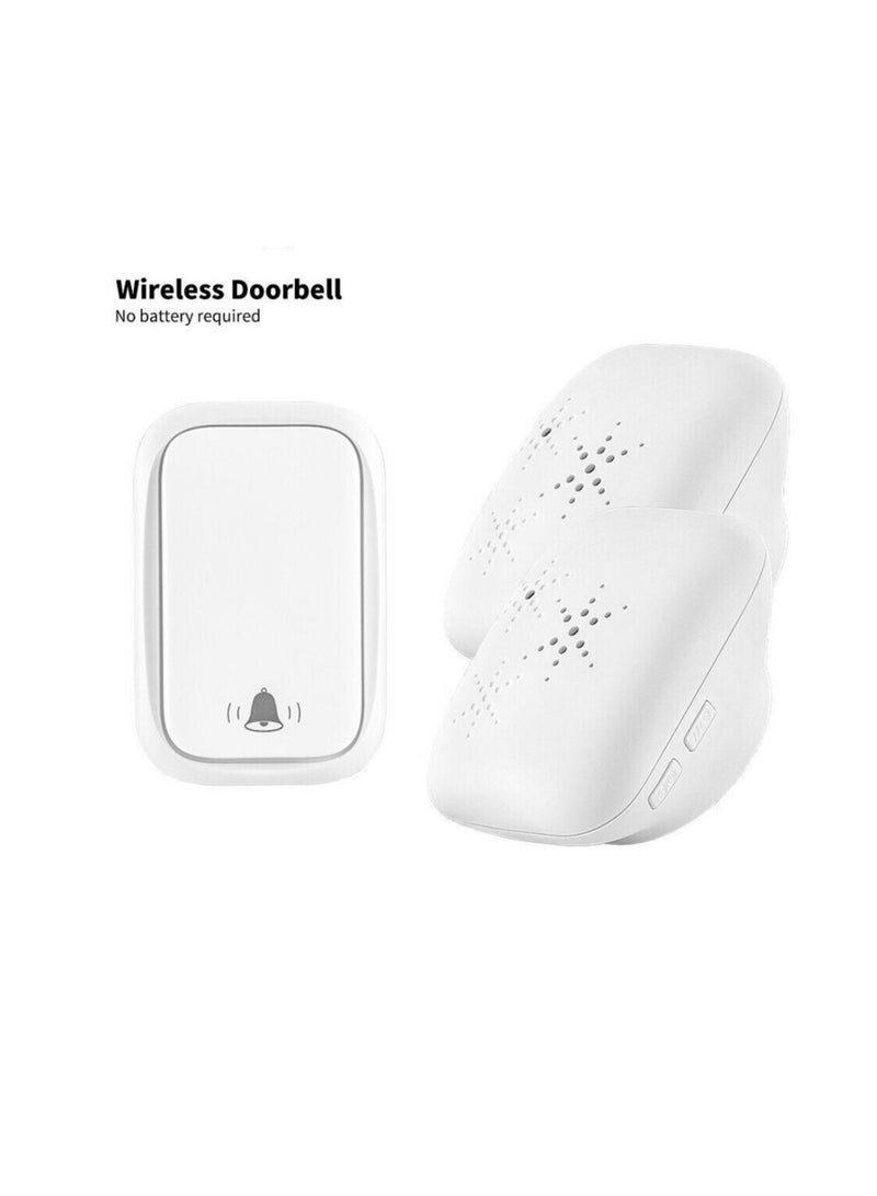 WenHIOT wireless doorbell for home Battery Free Waterproof US EU UK Plug Doorbell 38 Songs Welcome Home - Image 1