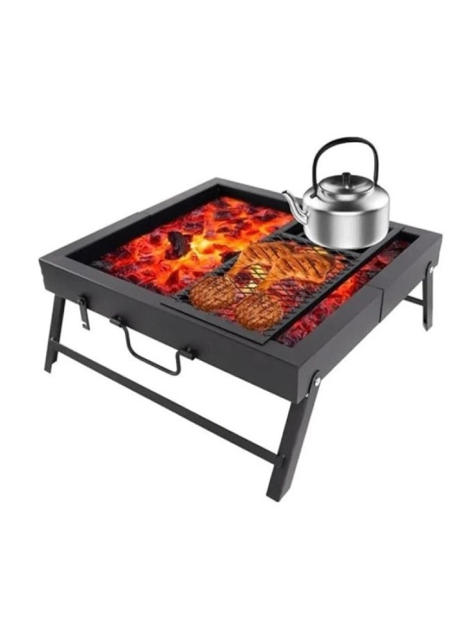 Charcoal grill for barbecuing, suitable for trips and camping. - Image 3