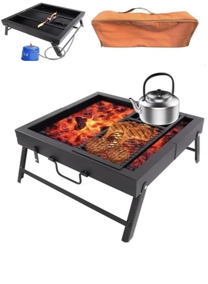 Charcoal grill for barbecuing, suitable for trips and camping. - Image 5
