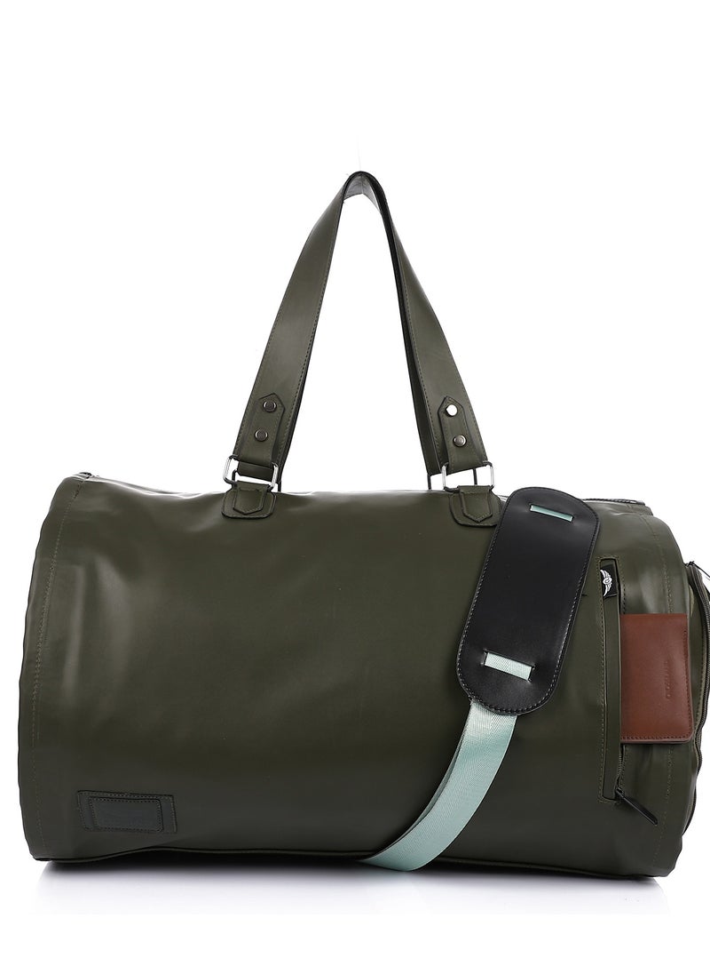 Crossland CROSSLAND Multifunctional Convertible Garment Duffel Bag Suit Storage Bag With Shoe Pouch Large Capacity Carry On Luggage For Travel -Olive  - Image 1