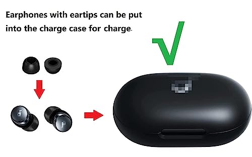 JNSA Compatible with Soundcore Space A40 Foam Ear Tips, Noise Canceling Memory Foam Ear Tip Replacement for Soundcore by Anker Space A40, S/M/L 3 Size 3 Pairs,Black (2143PB) - Image 2