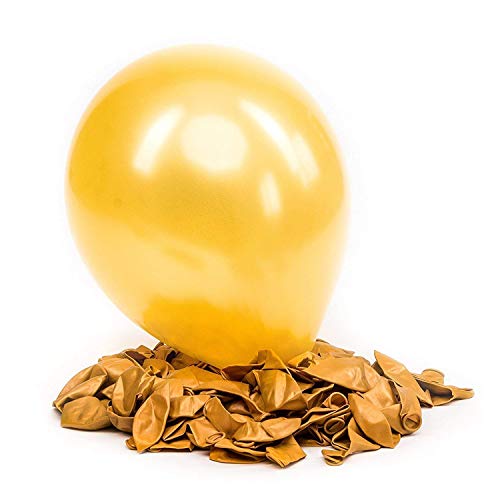 Vail Creations MADE IN INDIA 10inch Metallic Balloons for Birthday Decoration/Anniversary Party Decoration(Gold + Red + Blue,Pack of 100) - Image 2