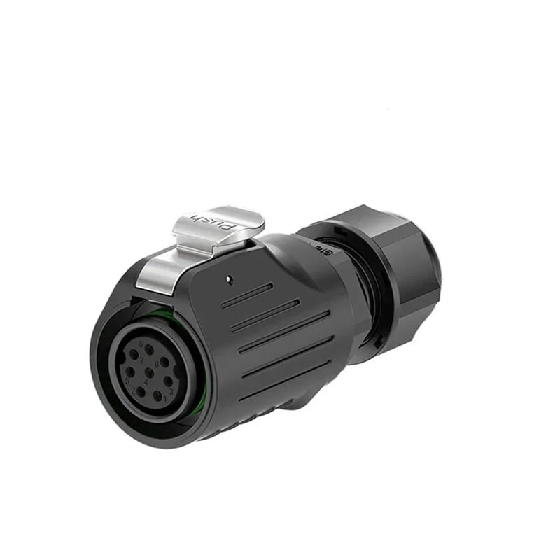 EW-LP16 M16 Waterproof Cable Connector IP68 2 3 4 5 7 8 9 Pin Female Male Socket Welding Electrical Wire Quick Contact(8 Pin Female Plug) - Image 1