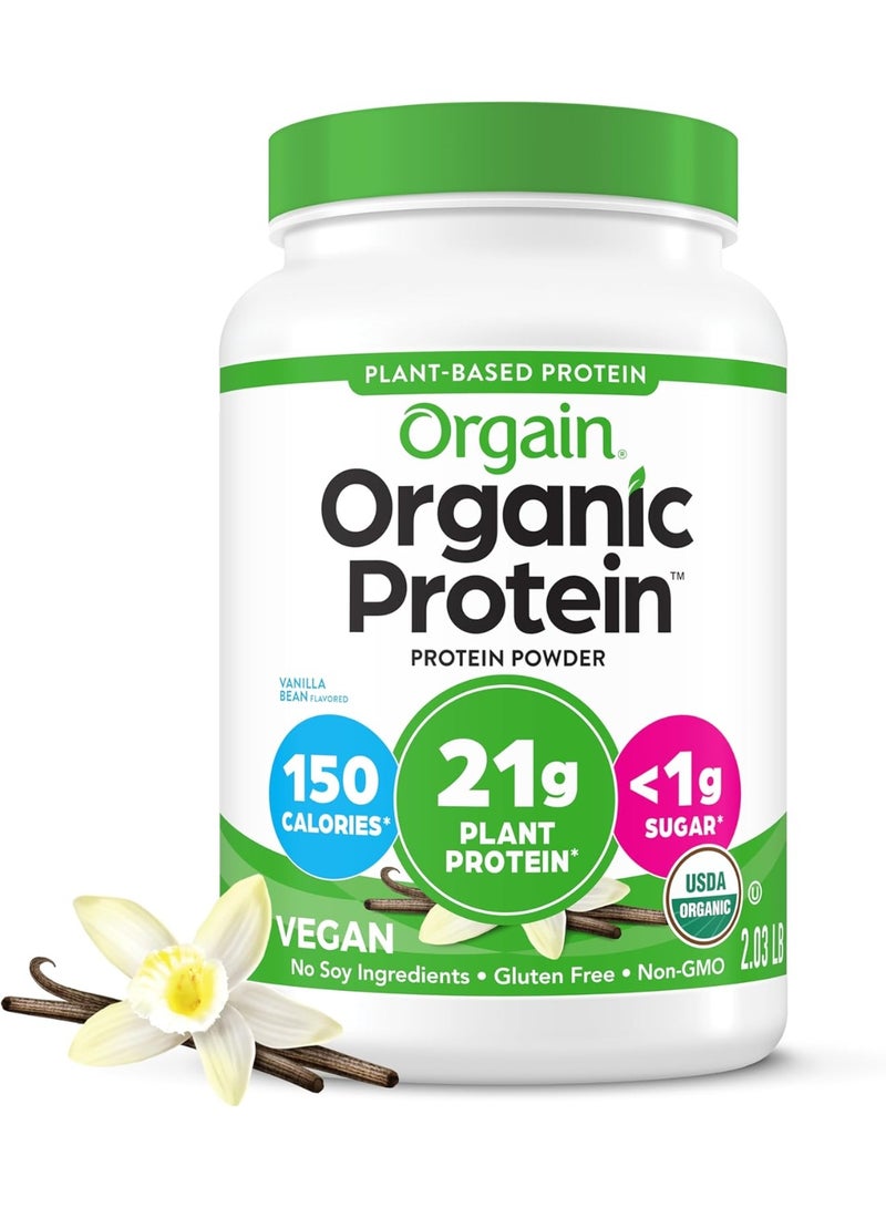 Orgain Organic Protein Plant Based Powder Vanilla Bean, 920g - Image 1