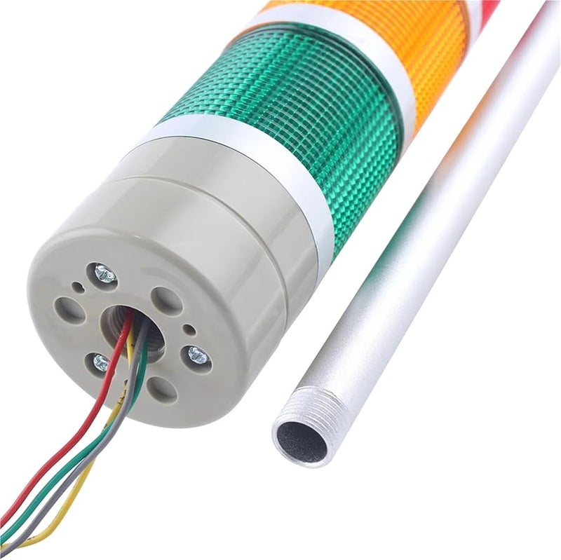 ضوء تحذير إشارة البرج الصناعي LED مؤشر وميض ثابت 12 فولت 24 فولت 110 فولت 220 فولت 5 طبقات - Image 3