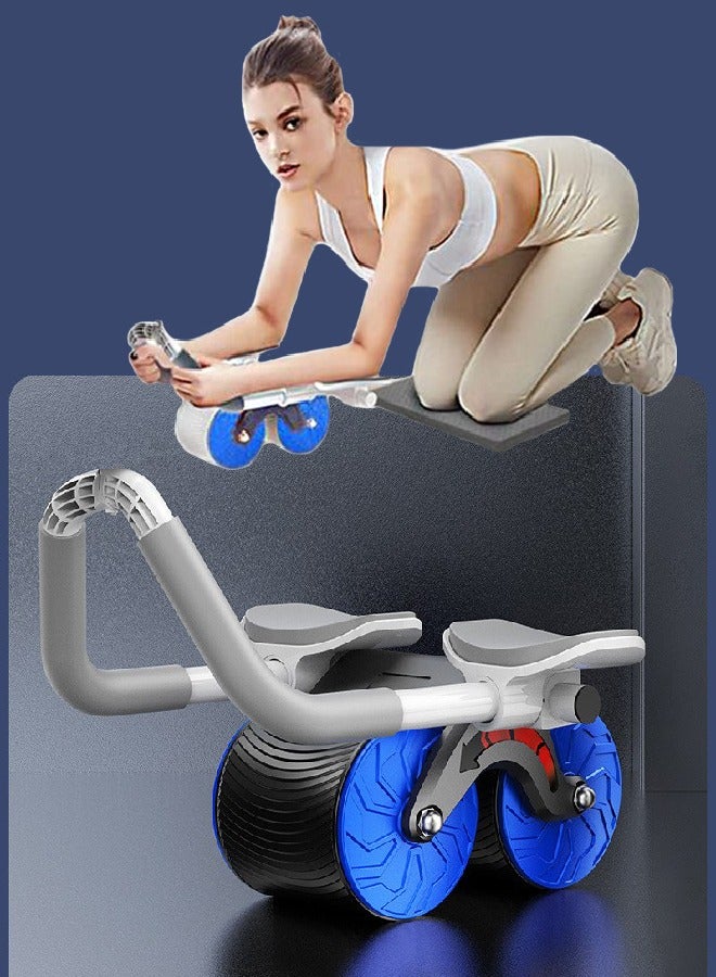 Arabest Abdominal Exercise Roller, Elbow Support Automatic Rebound Abdominal Wheel with Knee Pad and Timer, Abs Roller Wheel Core Workout Strength Trainin Equipment for Beginners Home Gym  - Image 1