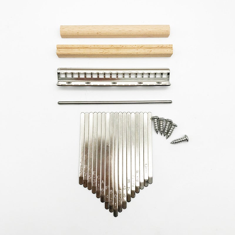 Generic 17-tone thumb piano shrapnel eight-tone kalimba piano keys shrapnel steel seal phonetic symbols fierce piano keys a generation of hair Silver 