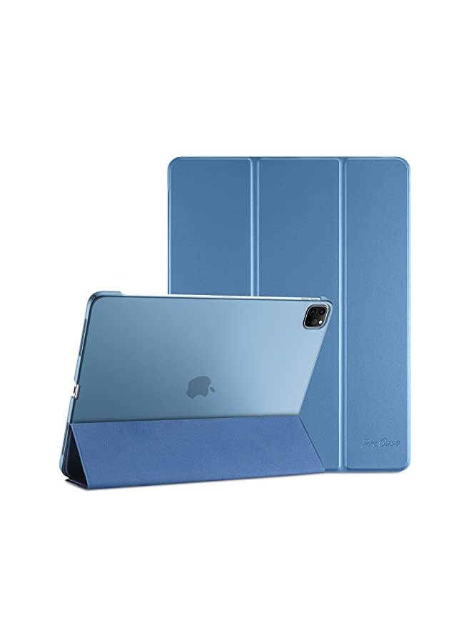 Procases iPad Pro 11 Inch Case 2022/2021 / 2020/2018, Slim Stand Hard Back Shell Smart Cover for iPad Pro 11 Inch 4th Generation 2022 / 3rd Gen 2021/ 2nd Gen 2020 / 1st Gen 2018 -Blue - Image 2