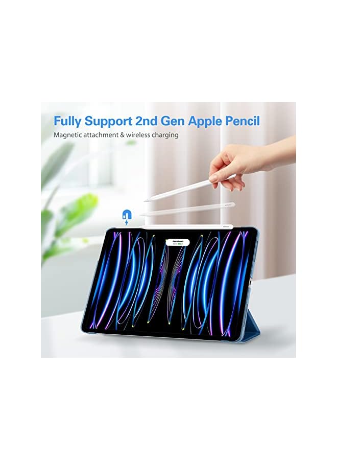 Procases iPad Pro 11 Inch Case 2022/2021 / 2020/2018, Slim Stand Hard Back Shell Smart Cover for iPad Pro 11 Inch 4th Generation 2022 / 3rd Gen 2021/ 2nd Gen 2020 / 1st Gen 2018 -Blue - Image 4