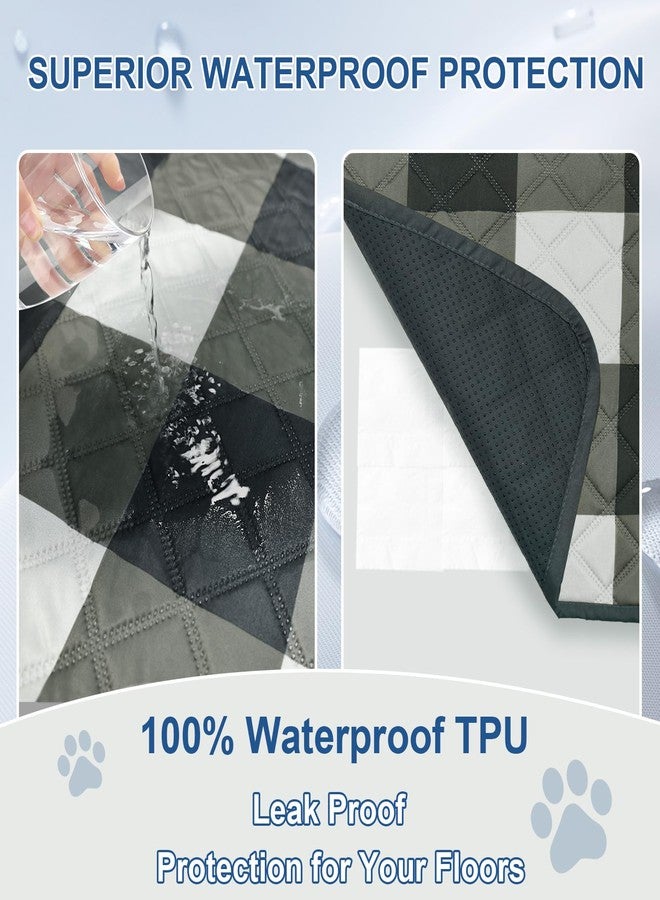 QUWOU Washable Pee Pads for Dogs(2-Pack, 36"x36"),Absorbent & Leakproof Reusable Training Dog Pads Non-Slip Puppy Pads Incontinence Bed Pads for Crates, Whelping, Playpen, Bed and Floors - Image 2