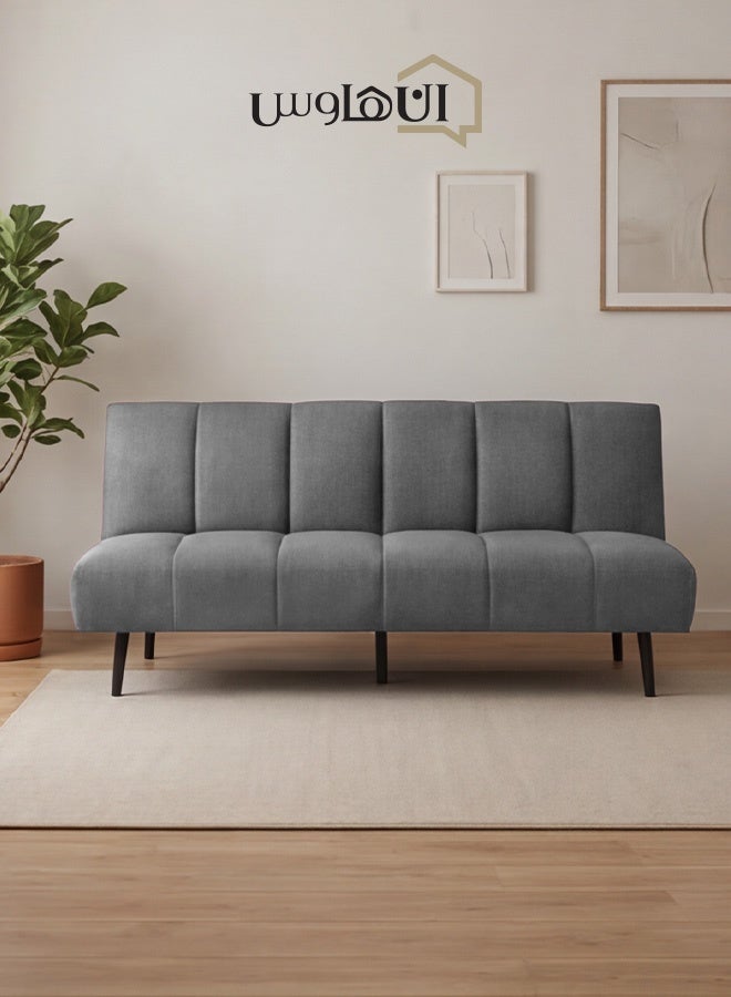 In-House Sana | Sofabed 2 In 1 Upholstered In Linen - Light Grey - Image 2