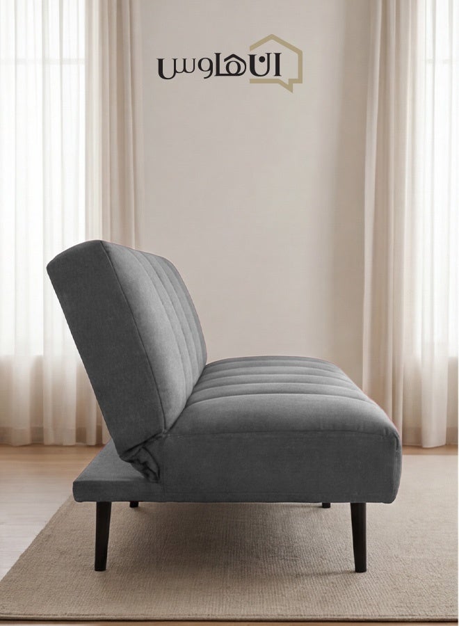 In-House Sana | Sofabed 2 In 1 Upholstered In Linen - Light Grey - Image 5