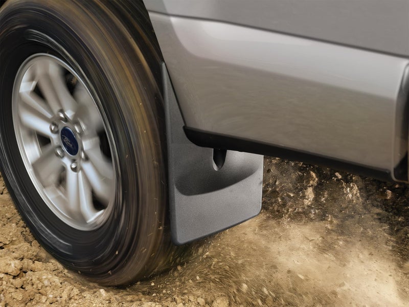 WeatherTech Custom No Drill Splash Guard MudFlaps for Ram Truck 1500 - Front & Rear Set, Black