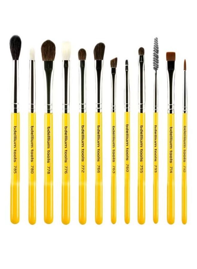 Bdellium Tools مجموعة فرش العيون من ستوديو سيريز مع حقيبة 12 قطعة - Image 1