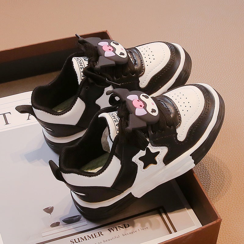 Children'S Fleece-Lined Low-Top Board Shoes 2024 Winter New Warm Non-Slip Fashion Casual Shoes Lace-Up Boys Fashionable Cotton - Image 5