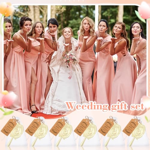 Suzile 36 Set Vintage Handheld Mirror Mini Rose Compact Mirror Quinceanera Party Favors Gift for Guests Princess Party Supplies with Thank You Tags for Wedding Bachelorette Souvenir Gift(Gold) - Image 2