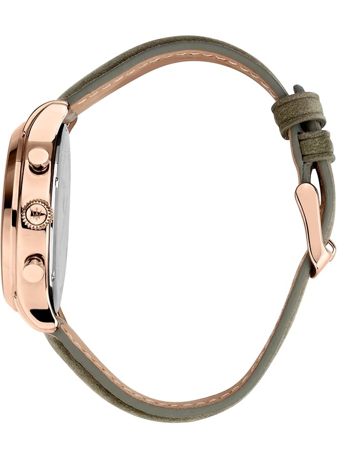 مازيراتي ساعة رجالية كرونوغراف أنالوج بسوار جلدي مقاوم للماء مجموعة هدايا كلاسيكية للرجال R8871633007 سوار أخضر 42.00 سوار أخضر 42.00 - Image 2