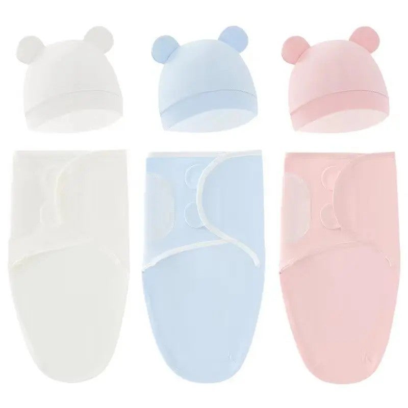 Bluejw Cotton Baby Swaddle Blanket - Easy Adjustable Newborn Sleep Sack Swaddlers for Boys & Girls - Image 3