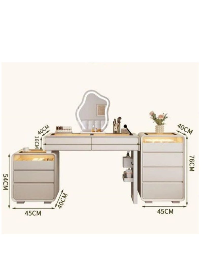 Cool Baby COOLBABY Modern Vanity Table Set with LED Mirror and Chair .Stylish Bedroom Dressing Table  - Image 3