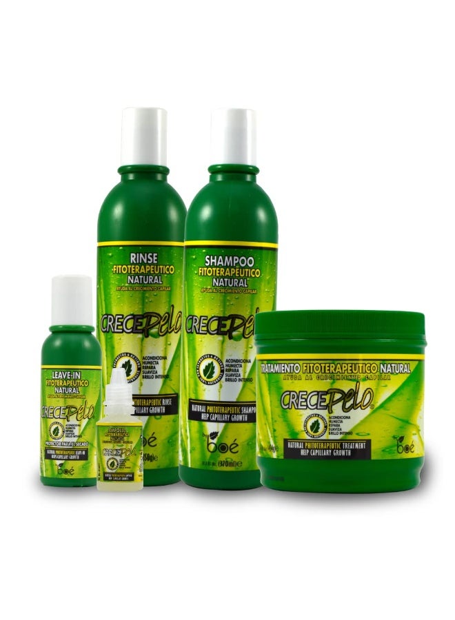Crece Pelo BOE Crece Pelo 5 Pack Combo Set w/ Tote Bag - Image 1