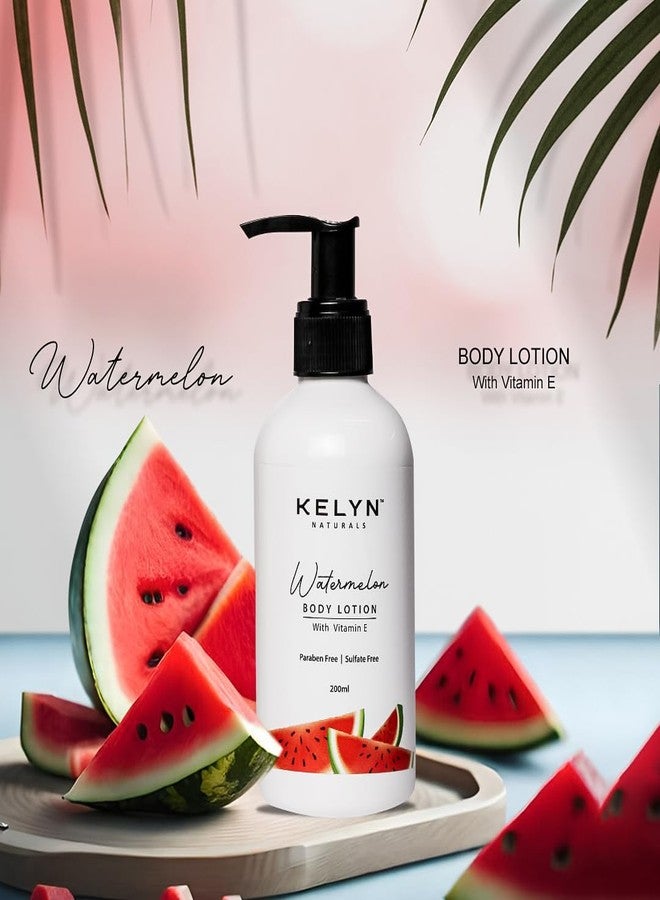 KELYN Watermelon Body Lotion With Vitamin E | Body Cream | Dry Skin Cream | Moisturiser for Dry Skin | Body Moisturizer For All Skin Type | 200ml - Image 5