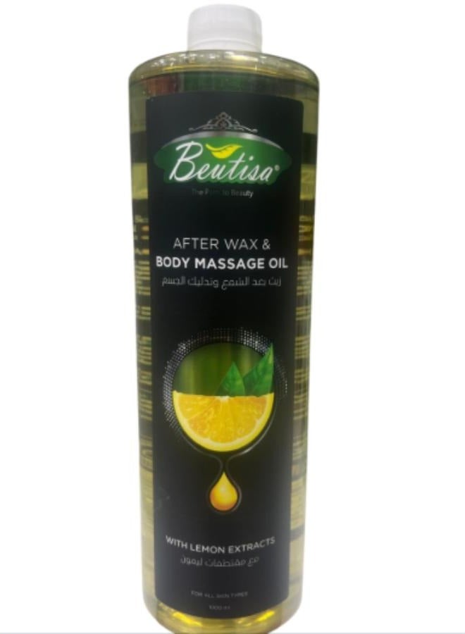 BEUTISA After Wax & Body Massage Oil With Lemon Extracts 1000 ml
