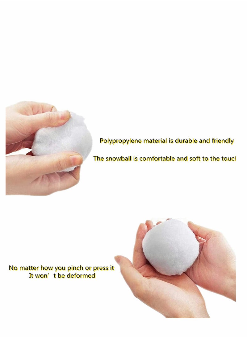 SYOSI - Indoor Snowballs for Kids Snow Fight, Parent-Child Interaction Snowball Fights, 3 Inch Christmas Winter Holiday Realistic Fake Snow Toys for Indoor and Outdoor Snow Fight or Toss Game - Image 1
