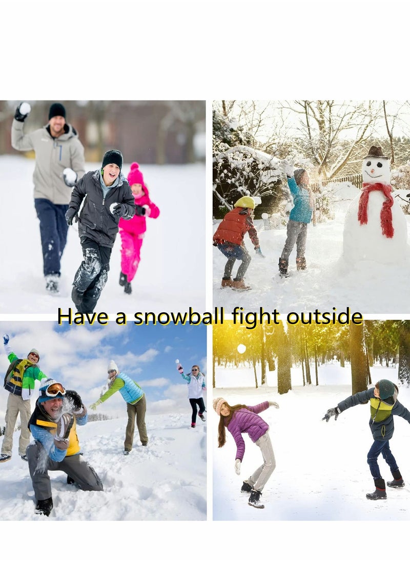 SYOSI - Indoor Snowballs for Kids Snow Fight, Parent-Child Interaction Snowball Fights, 3 Inch Christmas Winter Holiday Realistic Fake Snow Toys for Indoor and Outdoor Snow Fight or Toss Game - Image 1