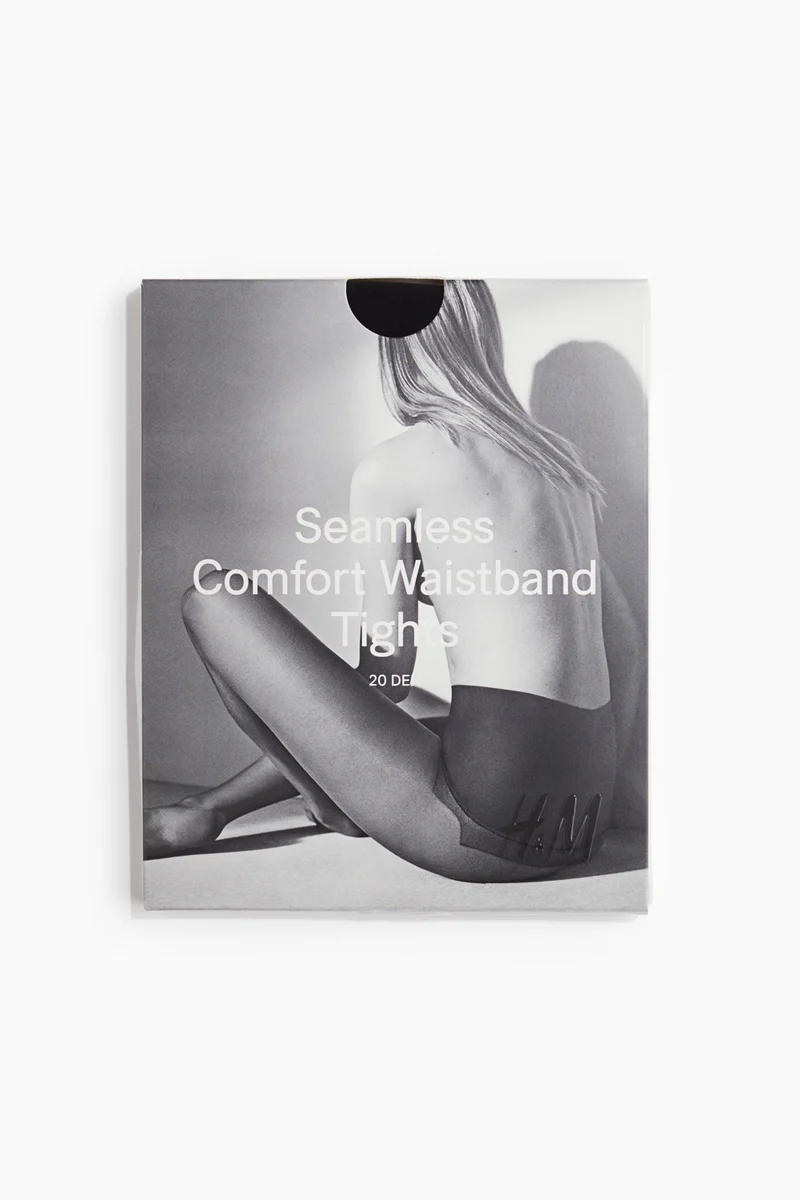 H&M Seamless Comfort Waistband Tights 20 denier