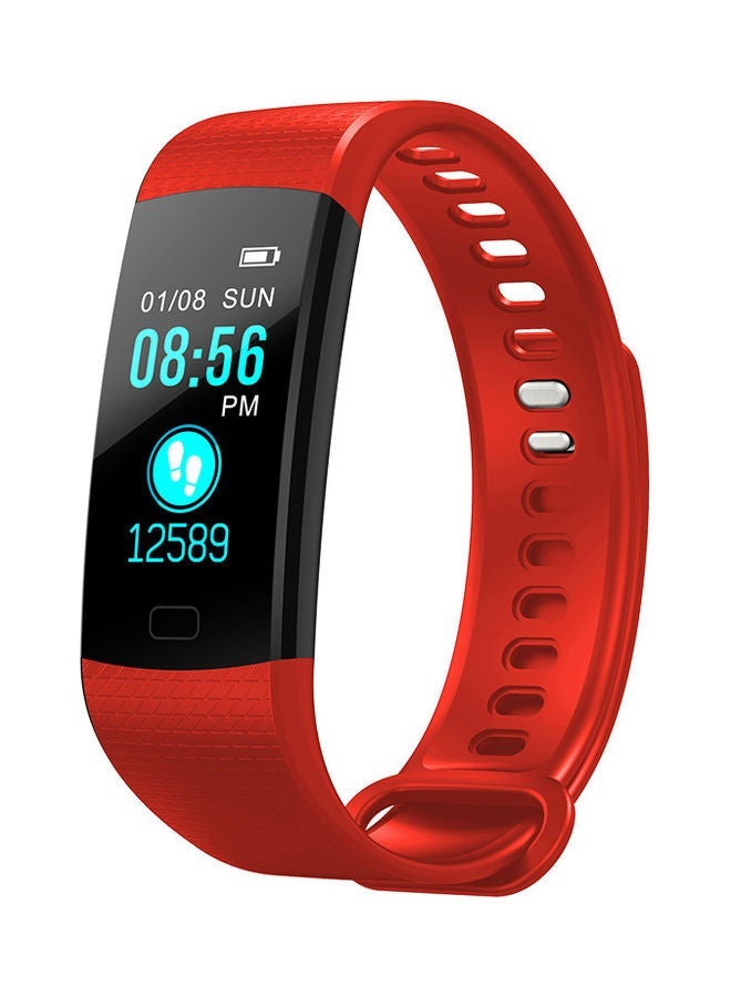 NIBEMINENT Fitness Tracker Smart Wristband Watch Red - Image 1
