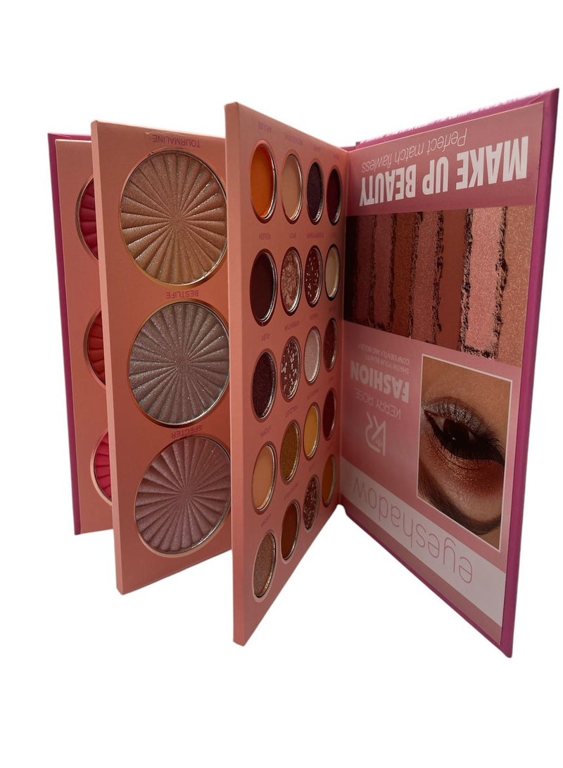 Kerry Rose Eye palette + blush + highlighter, Kerry Rose beer makeup - Image 4