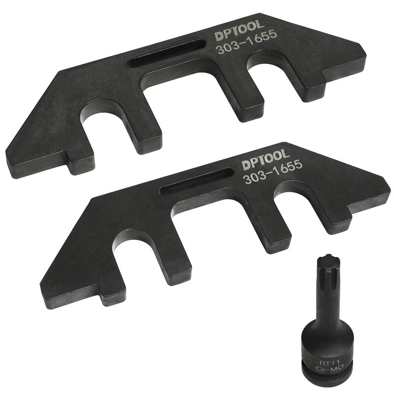 أداة محاذاة عمود الكامات DPTOOL 3031655 متوافقة مع فورد 35L V6 EcoBoost ترقية GT F150 إكسبيديشن لينكولن نافيجيتور أداة توقيت محاذاة العمود مع مقبس إزالة براغي رأس الأسطوانة