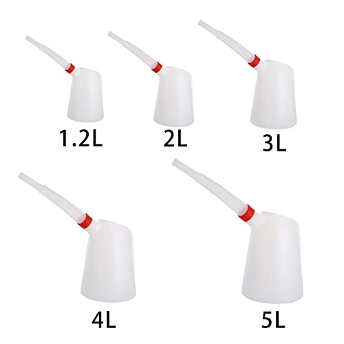 CALANDIS® Oil Measuring Jug with Pouring Flexible Spout with Lid for Car Traveling 1.2L - Image 4