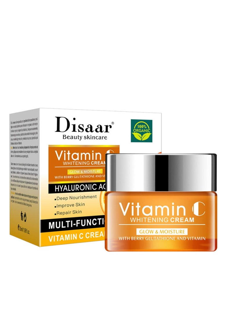 Disaar Vitamin C Whitening Cream 50ML Glow and Moisture  - Image 1