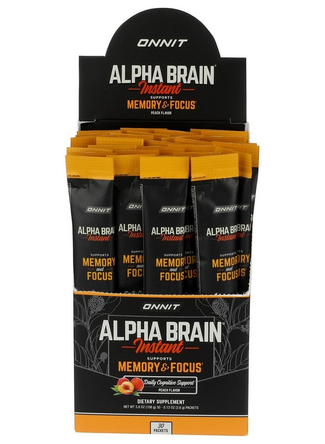 Onnit Alpha Brain Instant Peach, 30 Count - Image 1