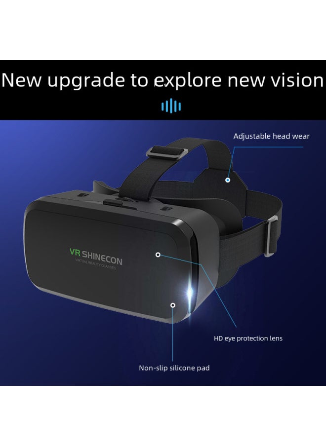 Generic - Changhen G06a Mobile Vr Glasses 3d Virtual Reality Headset Gaming Glasses Handle Digital Gift Vr Headphones-Color:G06A + B03 Handle - Image 1