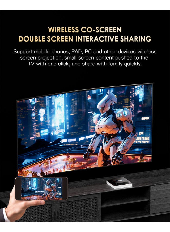 TV Set-top Box Tvbox Android Free Watch TV Android Video TV Box Source Factory-Color:H20pro British Tv Tv Box Box - Image 1