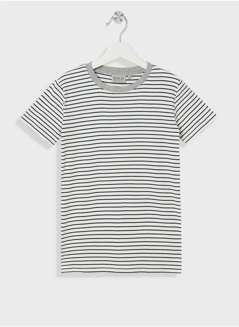 Wheat Teen Striped T-Shirt