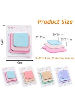 Excefore Colored Sticky Notes, 8 Pcs Multi-Layer Round Corner Memo Pad, Marker Stickers Page Flags, Self-Stick Note Pads Bookmark, Index Tabs, Gifts Tab, for Students Teachers, Home, Office Use  - Image 2