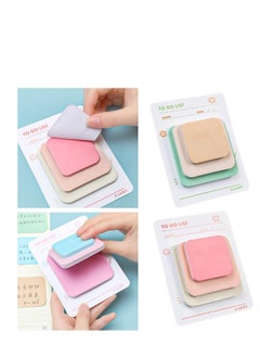 Excefore Colored Sticky Notes, 8 Pcs Multi-Layer Round Corner Memo Pad, Marker Stickers Page Flags, Self-Stick Note Pads Bookmark, Index Tabs, Gifts Tab, for Students Teachers, Home, Office Use  - Image 3
