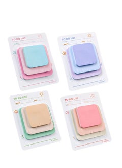 Excefore Colored Sticky Notes, 8 Pcs Multi-Layer Round Corner Memo Pad, Marker Stickers Page Flags, Self-Stick Note Pads Bookmark, Index Tabs, Gifts Tab, for Students Teachers, Home, Office Use  - Image 1