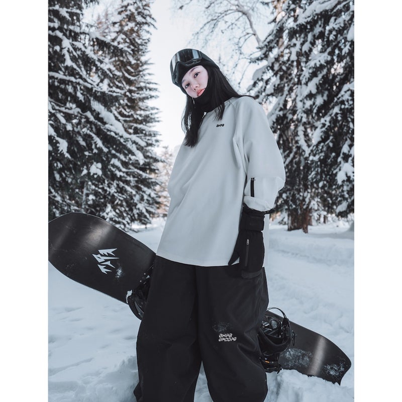 Water-Repellent Fleece-Lined Thermal Ski Sweatshirt for Indoor Sports - Image 3