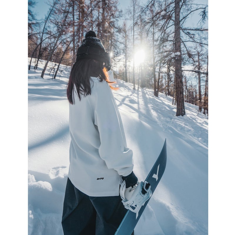 Water-Repellent Fleece-Lined Thermal Ski Sweatshirt for Indoor Sports - Image 4