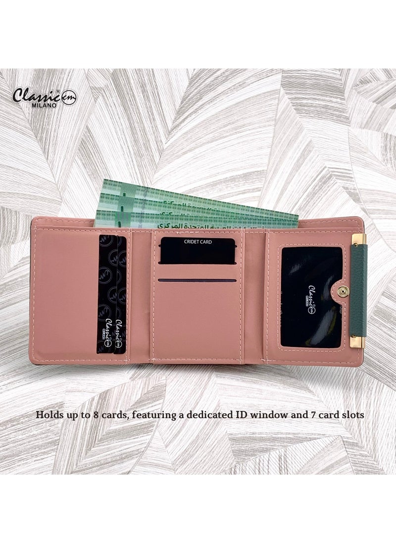 Classic Milano Classic Milano Wallet for Women – Stylish Faux Leather Ladies Wallet with Card Holder | Coins Clipped Purse for Women | Slim Women’s Wallet for Daily Use, Travel & Gifting  - Image 5